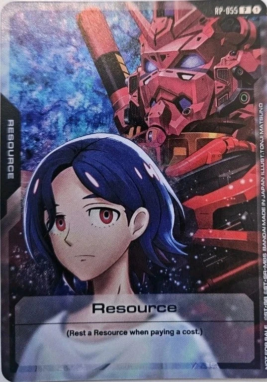 Gundam Card Game RP-055 Shuji & Red Gundam Resource Regional Promo