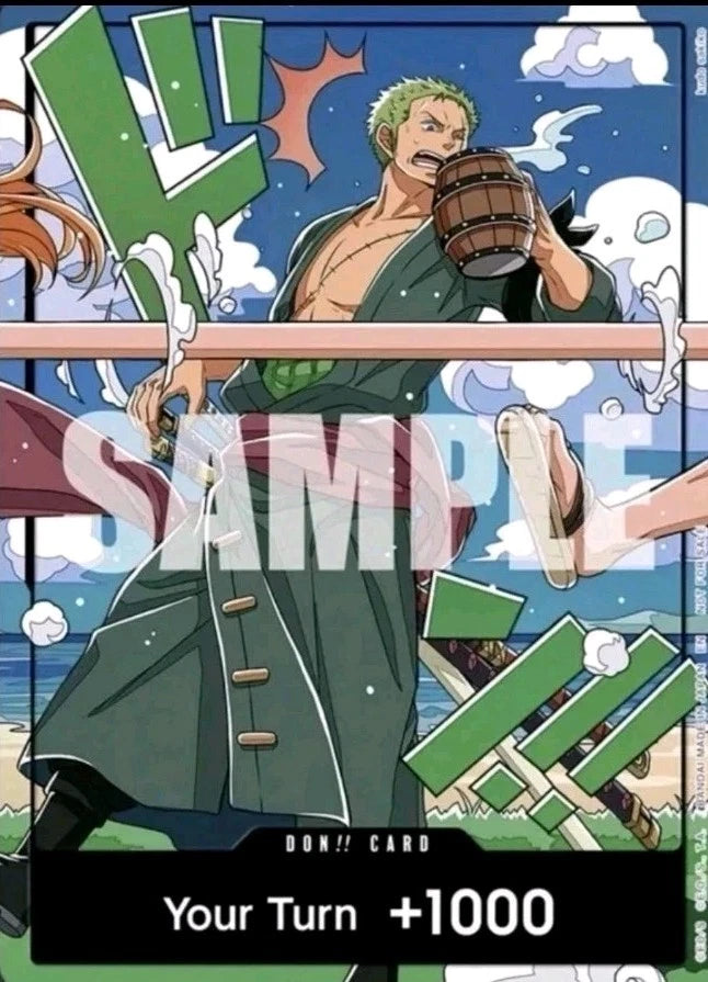 Op17 Prerelease 4th Anniversary Promo Card Set Of 2 Luffy & Zoro Dons