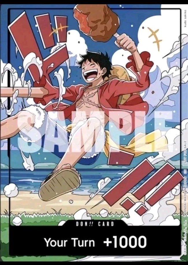 Op17 Prerelease 4th Anniversary Promo Card Set Of 2 Luffy & Zoro Dons